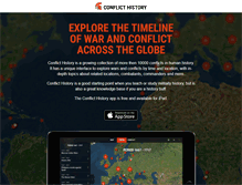 Tablet Screenshot of conflicthistory.com